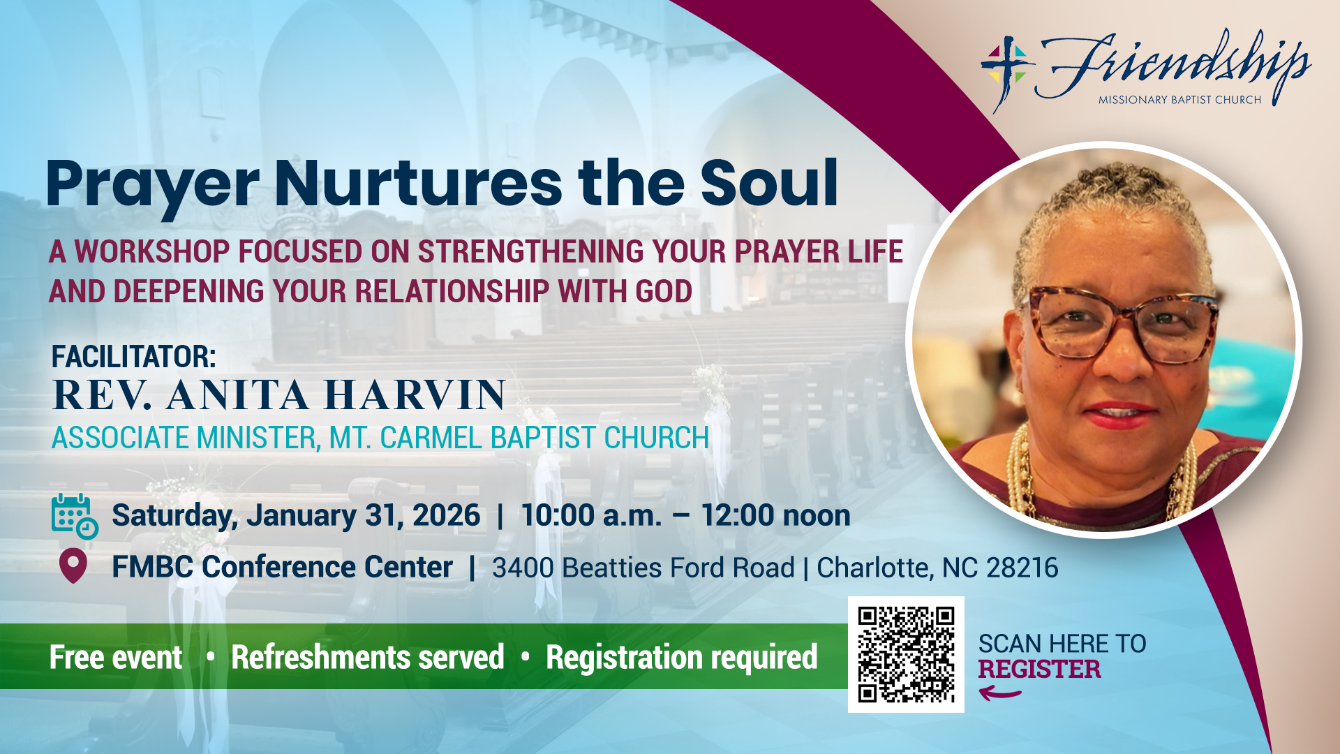 Prayer Workshop - Prayer Nurtures the Soul